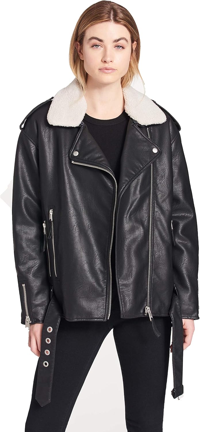 levi's oversized leather jacket