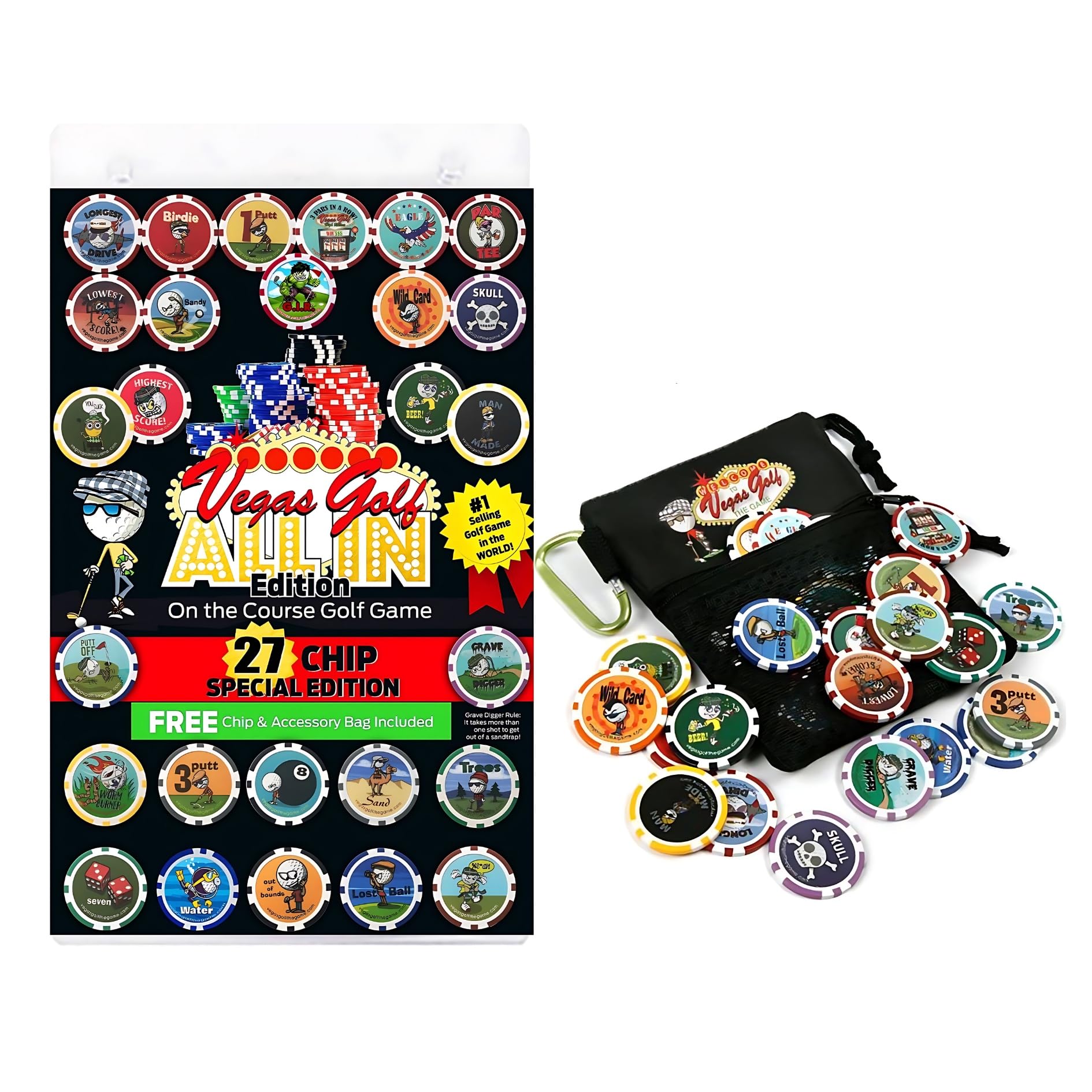 Vegas Golf All-in Edition-Free Deluxe TEE Bag Included, Multi, (ALLIN)…