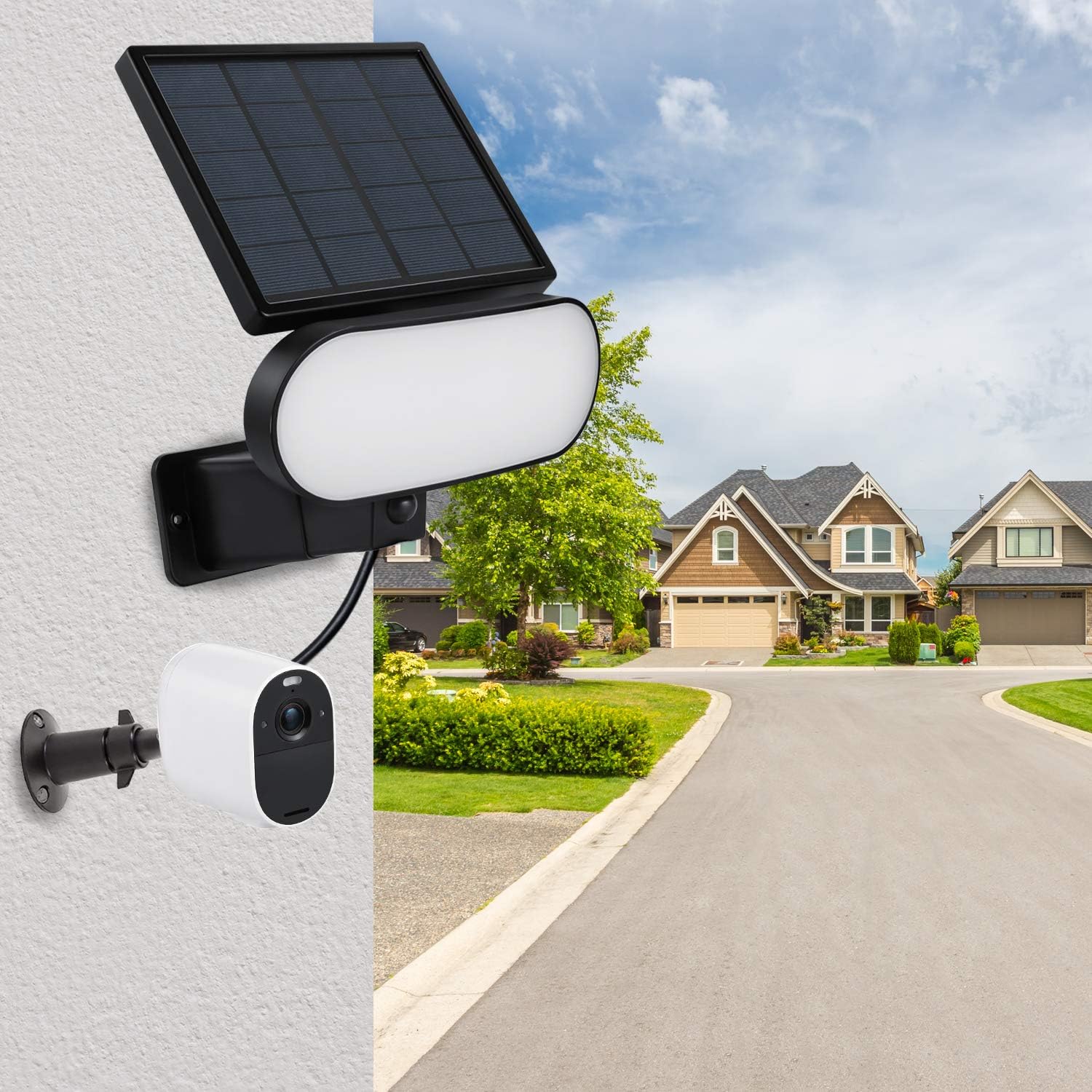 Arlo Essential/XL Spotlight Camera Solar Panel Floodlight Motion