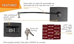 Guardianite Premium Refrigerator Lock with Built-in