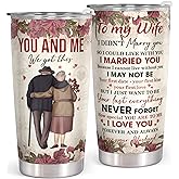 Pawzity Gifts for Wife from Husband - Valentine‘s Day Gifts for Wife from Husband - Wedding Anniversary, Birthday, Mothers Day Gift Ideas for Her - 20 Oz Stainless Steel Tumbler with Lid