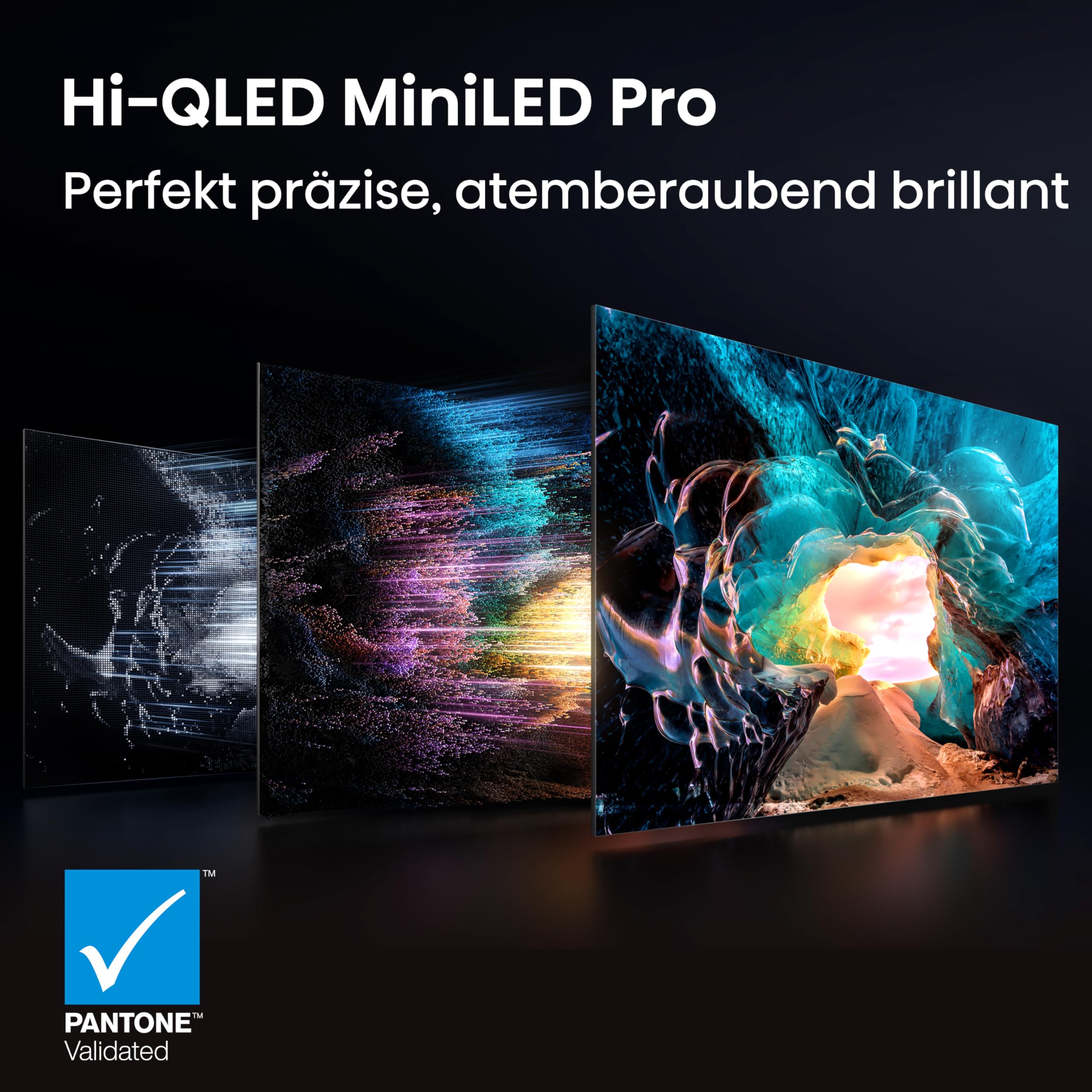 Hisense 75U7DS PRO Fernseher 75 Zoll, 4K UHD, Hi-QLED Mini LED Pro, Smart TV, 165Hz, Hi-View AI Engine Pro, IMAX Enhanced, AI RGB Lichtsensor, Dolby Vision.Atmos, Unibody Slim, FreeSync Premium [2026] 4