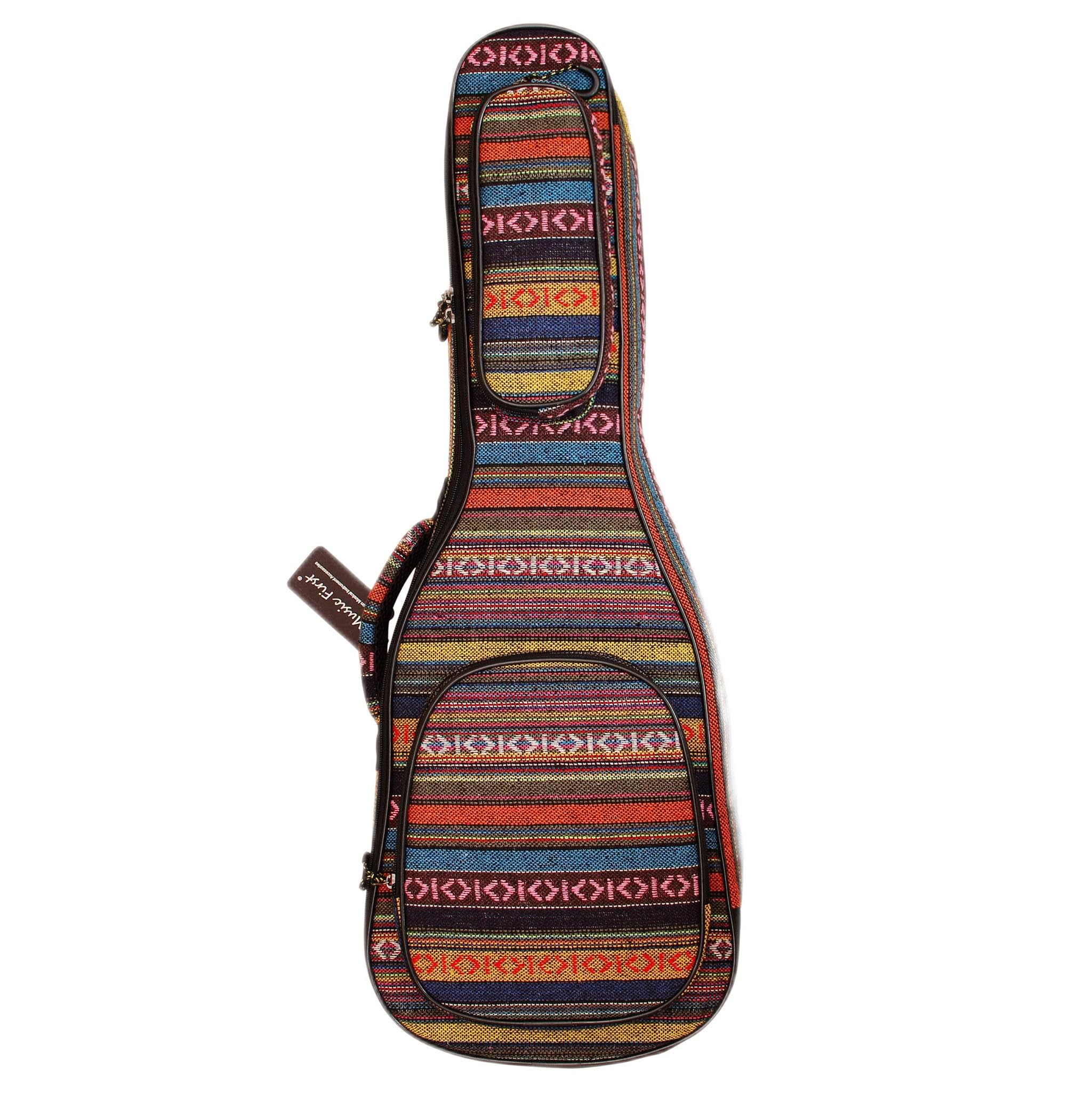 MUSIC FIRST Original Design 0.6" (15mm) Thick Padded Country Style Guitalele, 30 inch Mini Guitar Case, Guitar Bag, 30 inch Guitar backpack. (30~31 inch) PLS CHECK PHOTO No.2 AND MEASURE YOUR GUITAR!