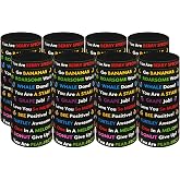 DaikeAion Funny Motivational Bracelets Bulk Student Incentives | Halloween Prizes, Carnival, Inspirational Rubber Bracelets, Classroom Prizes