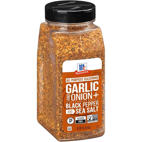 MCCORMICK GARLIC AND ONION, BLACK PEPPER AND SEA...