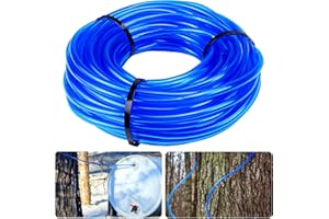 HolyMaji 100FT Maple Syrup Tubing Drop Lines Extractors, Food Grade Maple Syrup Tapping Vacuum Tube, Tree Sap Collection Hose Supplies for Organic Maple Syrup