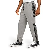 Dogg Supply Men's Regular Fit Midweight Plush Fleece Lined Cargo Jogger Sweatpants (S-2XL)