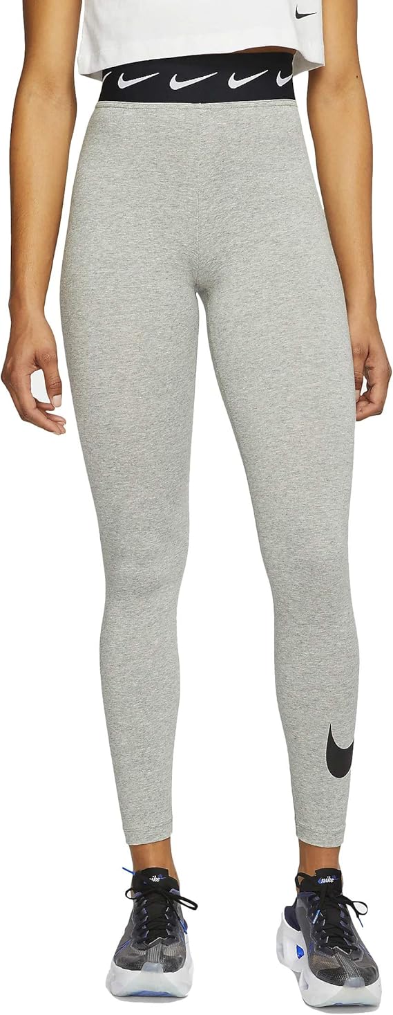 Amazon Co Jp Nike レディース スポーツウェア ハイウエスト クラブ スウッシュ レギンス 服 ファッション小物