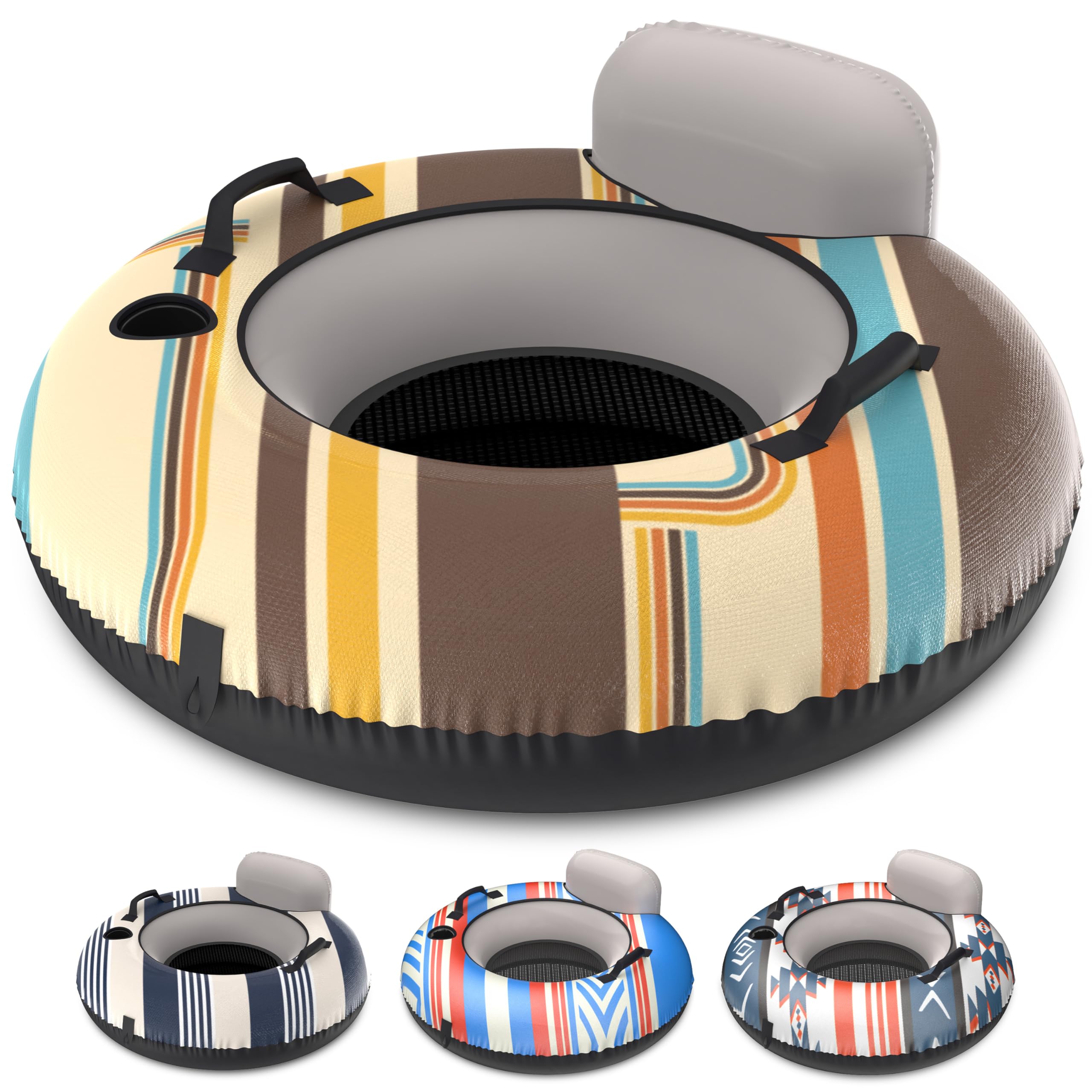 Photo 1 of GoSports WOVN River Tubes with Premium Canvas Covers - Choose Your Style - Heavy Duty Floats for Rivers, Lakes, & Pools