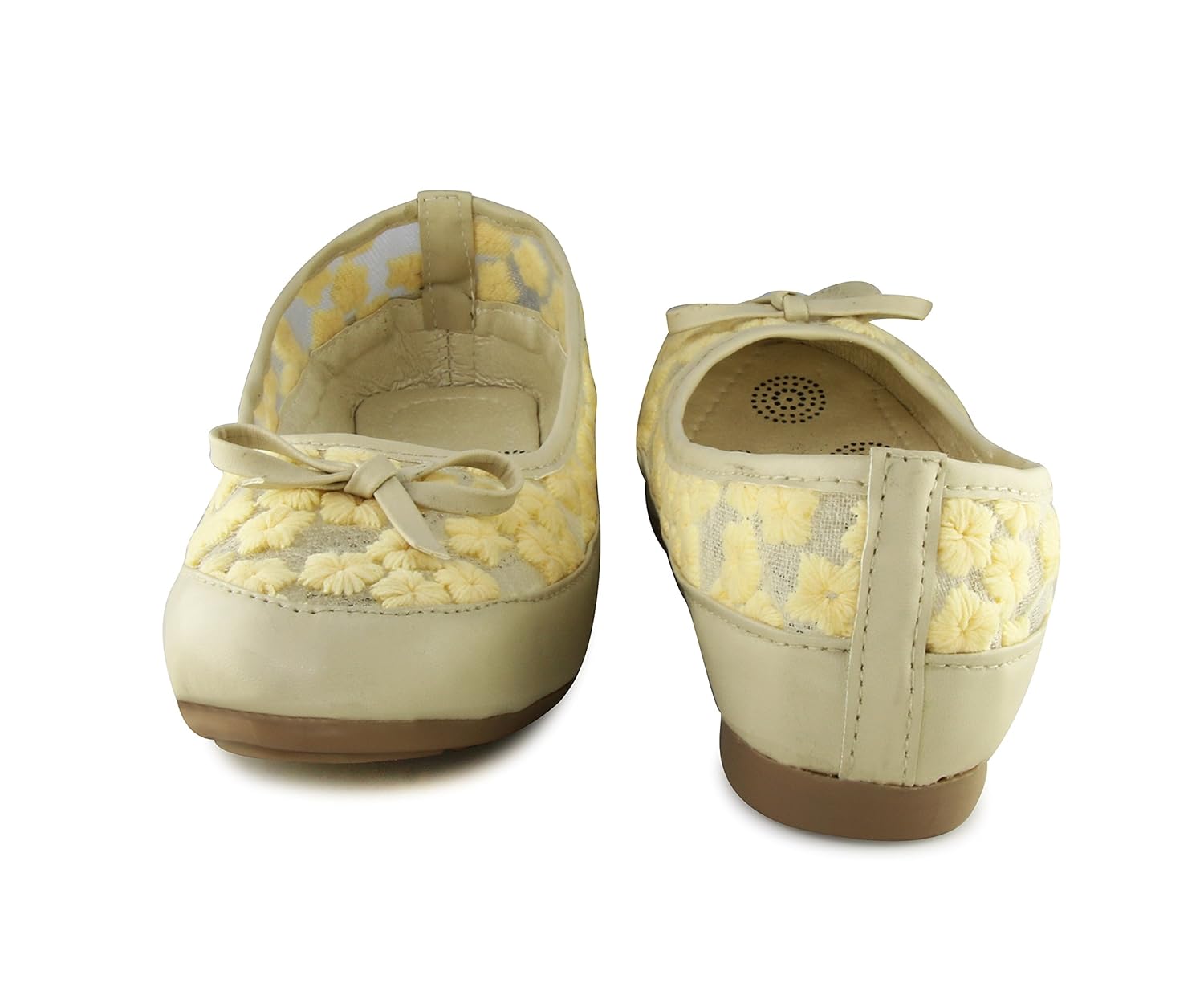 a&s women's multicolour synthetic ballerinas