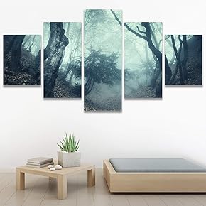 SIGNWIN 5 Panel Canvas Wall Art Modern Art...