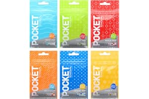 TENGA Series Pocket (WAVE LINE + CLICK BALL + BLOCK EDGE + HEXA-BRICK + CRYSTAL MIST + SPARK BEADS)