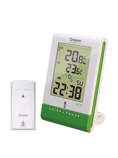 Oregon Scientific RMR 331 ES Eco Line Wetterstation mit abnehmbarem Solarmodul