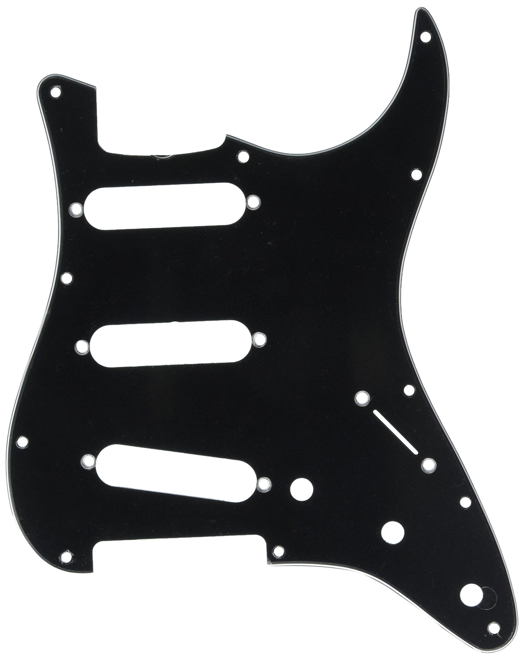 Fender Pickguard S/S/S For Stratocaster '60s Vintage-Style - 11 Hole - 3-Ply Black