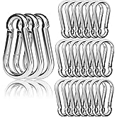 EPHECH 30PCS 4" Heavy Duty Spring Snap Hook, M10 3/8" Galvanized Steel Carabiner Clip Qiuck Link Spring Snap Hook, 770LBS Holding Capacity Keychain Buckle for Swing Hammock Gym Outdoor