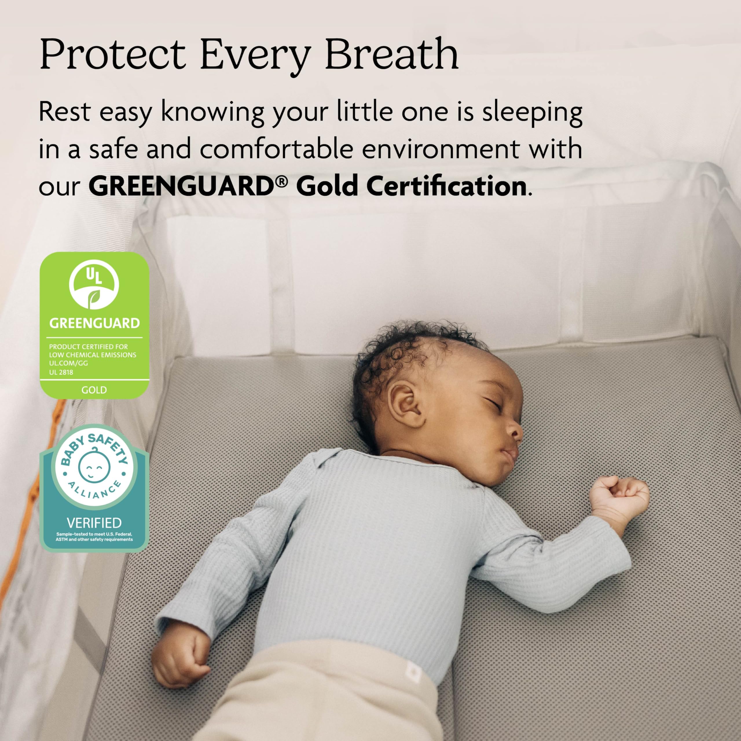 UPPAbaby Remi Playard | Deluxe 3-in-1 Portable Playard, Bedside Bassinet + Travel Crib| Mesh Bassinet, Mattress, Organic Cotton Mattress Cover + Storage Bag Included | Charlie (Sand Mélange)