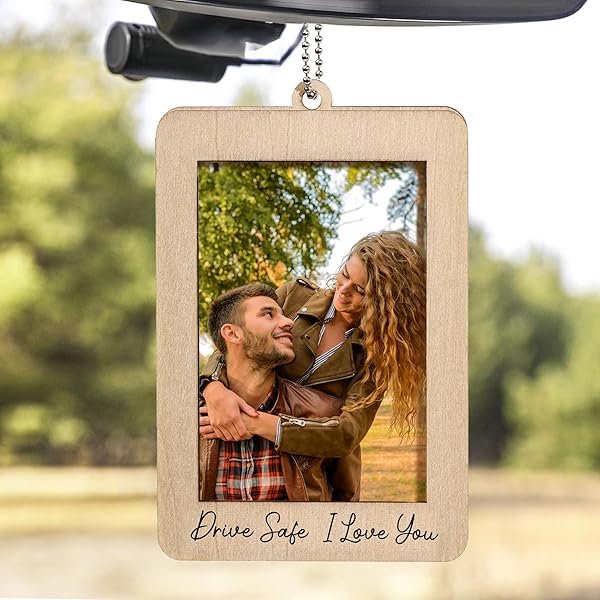 Drive Safe I Love You Visor Clip, Drive Safe - Personalized Custom Car Visor Clip, Custom Photo Car Visor Clip, Valentines Day Gifts For Wife Husband, Anniversary Birthday Gifts For Couples - View #4