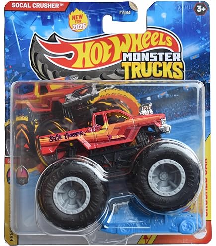 Hot Wheels Monster Trucks Fruit Smasher, Snack Pack 4/5 Includes