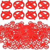 Nuanchu 500 Pcs 1/16"(2mm) Tile Spacers Removable Cross Ceramic, Red | Corner Separators, Reusable Wall Floor Construction Tool, Plastic Leveling Clips for Various Types of Tile Leveling