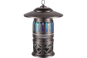 DynaTrap DT1050-TUNSR 1/2 Acre Mosquito & flying Insect Trap – Kills Mosquitoes, Flies, Wasps, Gnats, & Other Flying Insects - Bug Zapper Alternative - Tungsten