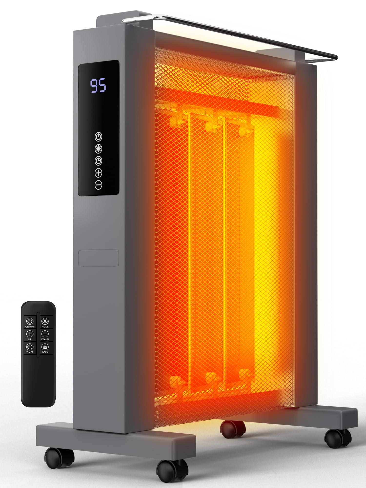 Photo 1 of ***DAMAGE -SELLING AS NON-FUNCTIONAL PARTS ONLY *** Uthfy 1500W Space Heaters for Indoor Use, 26 Inch Convection Electric Heater, 3 Sides Heating, 12H Timer, Temperature Adjustable 50-95°F, Tip-Over & Overheat Protection, Heaters for Large Room