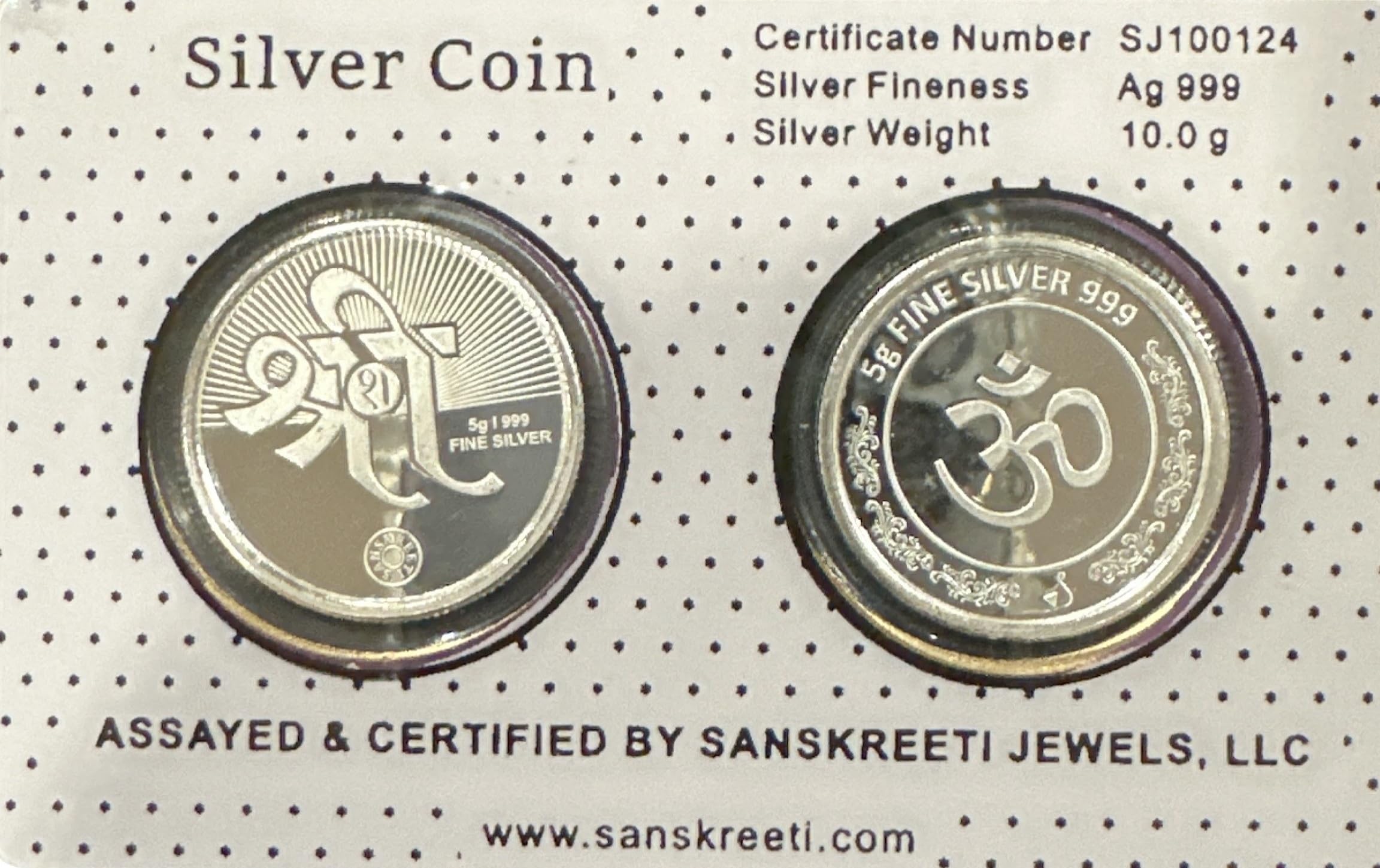 2021 No Mint Mark 999 Pure Silver Ganesha Lakshmi 10 Gram Set Silver Seller Perfect Uncirculated