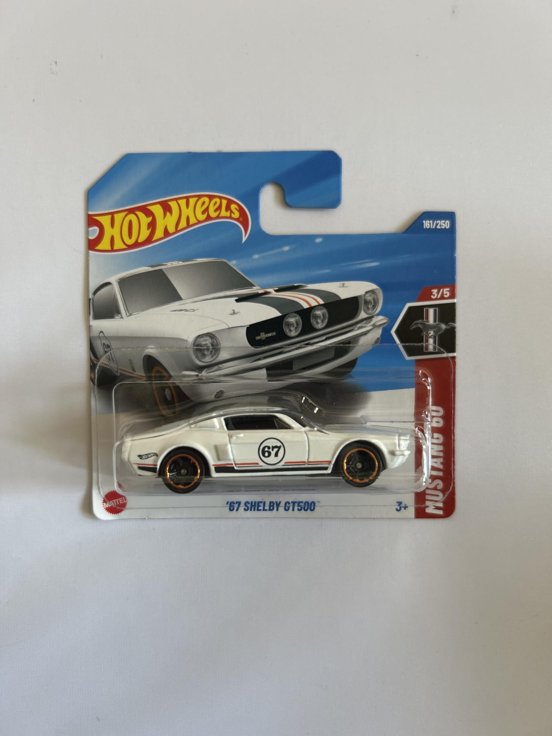Hot Wheels 1:64 Scale Play or Display Vehicle Car Collection Kids Gift 2025 Model Choose 1 Car (HYY93, 161/250 '67 Shelby GT500) — image 1