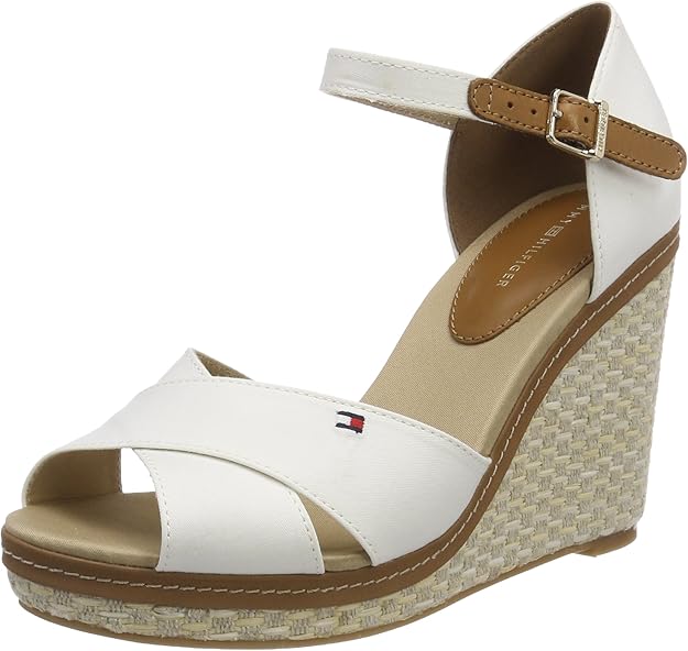Amazon.com: Tommy Hilfiger Womenâs Iconic Elena Basic Espadrilles (Whisper White 121), 7.5 UK 7. 