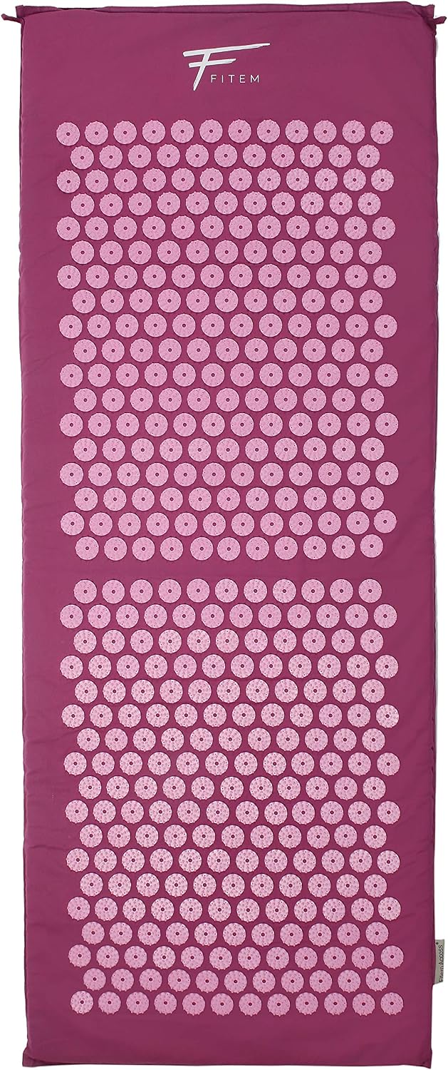 Fitem XL Acupressure Kit, Acupressure Mat + Cushion + Massage Ball, Relieves Back and Neck Pain, Sciatica, Back Massage - Image 4