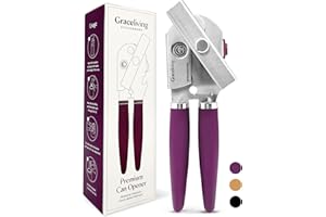 Graceliving Premium Multifunction Magnetic Manual Can Opener and Bottle Opener, Heavy Duty Stainless Steel Sharp Cutting Blad