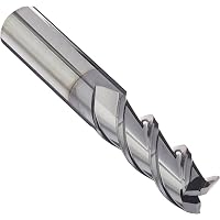 YG-1 Carbide Square Nose End Mill – TiAlN Coated, 4 Flutes, 0.25" Cutting Diameter, 2.5" Overall Length | For Steel & Cast Iron