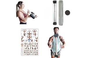 Bullworker Bow Basic 28" | Isometric Strength Training Equipment for Total Body Fitness, Portable Home Gym with Variable Resistance