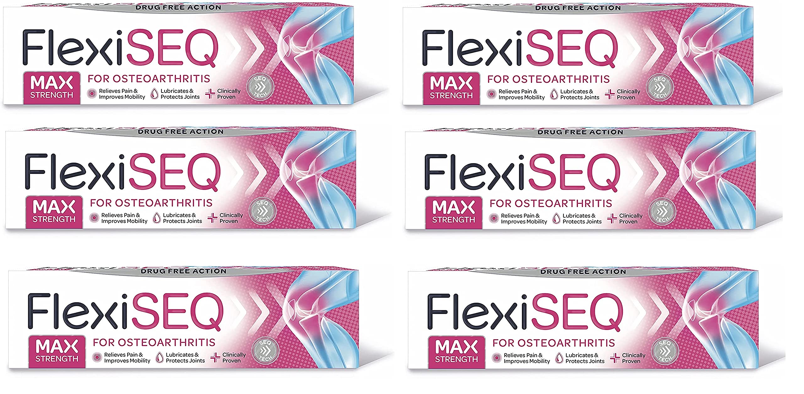 FLEXISEQ 50G Gel *** 6PK Bundle Deal **** (Pain associated with Osteoarthritis)