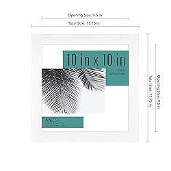 MCS Studio Gallery Frame, White Woodgrain, 10 x 10