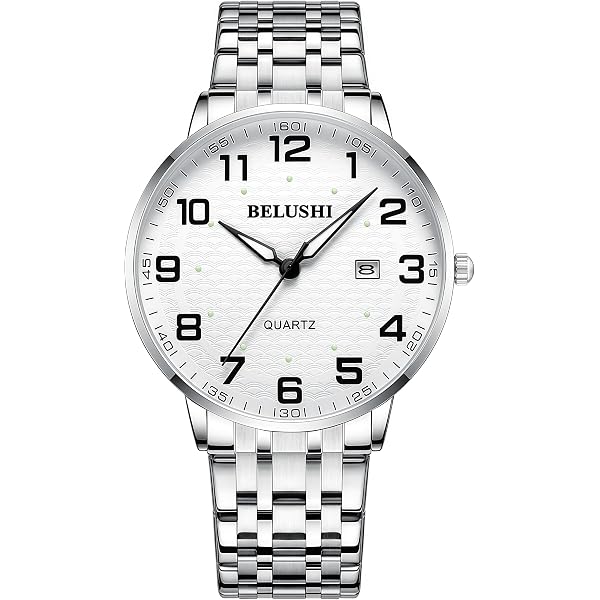 Easy-to-Read Analog Quartz Watch for Seniors Large Numerals Waterproof Luminous Womens Elderly Super Large Number Dial Easy Read Stretch  main image 4