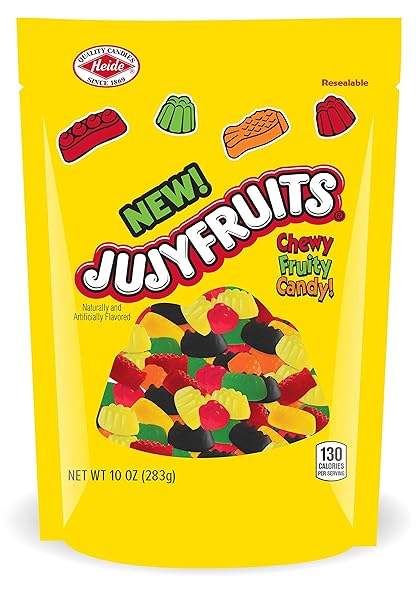 JUJYFRUITS CHEWY ORIGINAL DOY FRUITY CANDY, 10 OUNCE...