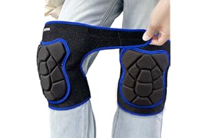 JYBTAA Cleaning Knee Pads, Men/Women Gardening Kneepads for Scrubbing Floors, Adjustable Soft Knee Pad for Outdoor/Indoors Construction Work, Safety Non-slip Foam Knee Cushion for Ladies/Mens, Blue M