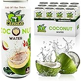 Coconut Water Bulk 99% Pure 16.57 Fl Oz - Pack of 12 Nutrient-Rich and Fresh | Low Sugar & Calories | Pure Coconut Water with Electrolytes by Creata