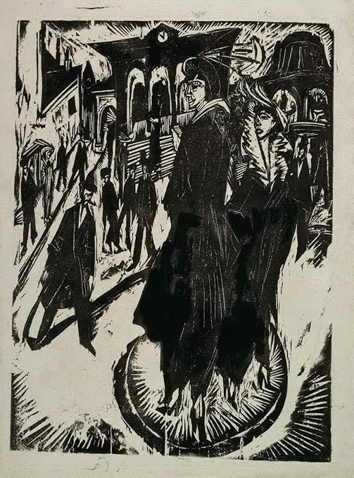 Amazon Com Berkin Arts Ernst Ludwig Kirchner Giclee Print On Paper Famous Paintings Fine Art Poster Reproduction Wall Decor Women At Potsdamer Platz Xzz Posters Prints