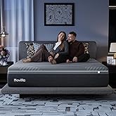 Novilla AiryFlow King Size Mattress 14 Inch, Gel Memory Foam Mattress King for Cool Night & Spinal Alignment, Pressure Relief & Motion Isolation, Green Tea-Infused, CertiPUR-US Certified, Medium Firm