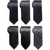 Passabin Tie For Men Necktie Woven Jacquard Neck Ties Set 6 PCS