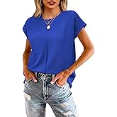 Neweek Womens 2026 Cap Sleeve Tops Casual Crew Neck Loose Fit Sweater Vest Lightweight Knit Pullover Tank Summer Tops