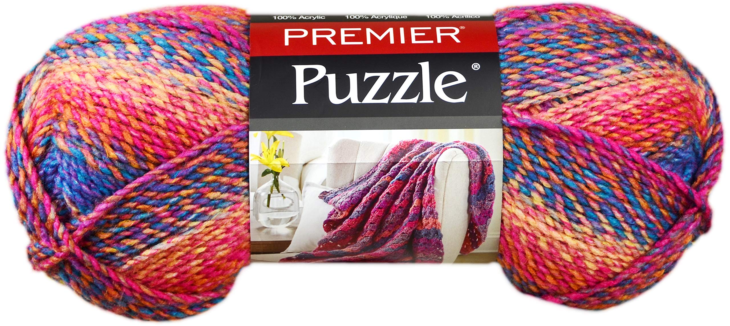 Premier YarnsYarn Puzzle HOPSCOTH, 984 Foot (Pack of 1), Hopscotch
