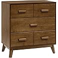 Babyletto Scoot 3-Drawer Changer Dresser with Removable Changing Tray in Natural Walnut, Greenguard Gold Certified