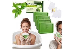 Tea Tree Oil Soap Antifungal Tea Tree Oil Soap Bars, Natural Bath Soaps Removes Sweat And Odor, Antibacterial Penetrate Deep 