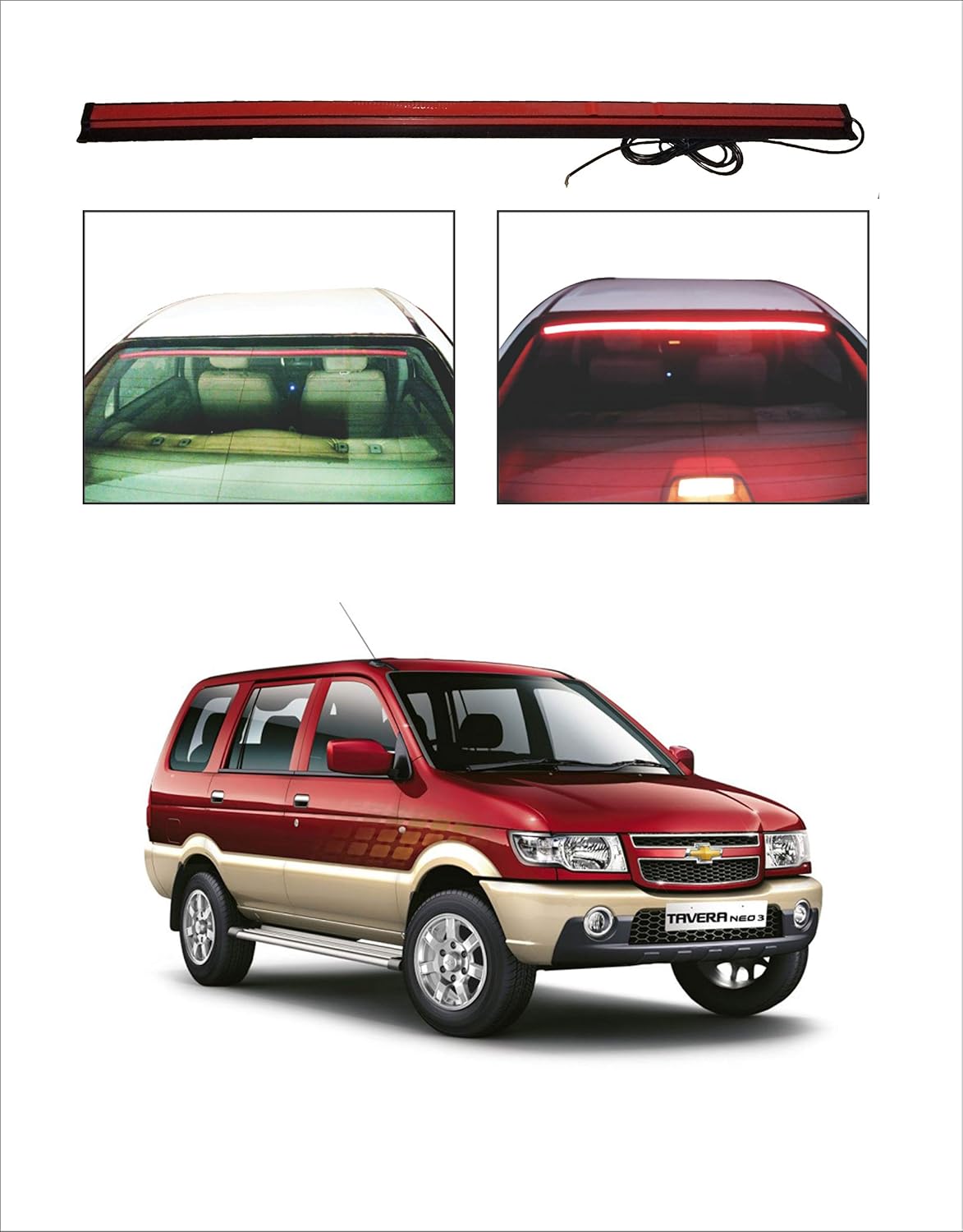 Tail Lamp Mouldings For Chevrolet Tavera Set Of 2pcs