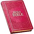 KJV Holy Bible, Standard Size Faux Leather Red Letter Edition Thumb Index & Ribbon Marker, King James Version, Pink (KJV Deluxe Gift Editions)