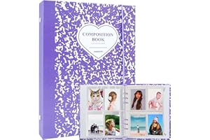 SZHTSWU A5 Binder Kpop Photocard Album with 20Pcs Inner 3 Inch Photo Album Sleeves in Loose Leaf Refillable 6 Rings Stone Pattern Binder Cover Photocard Holder Book for Picture Cards Storage, Purple