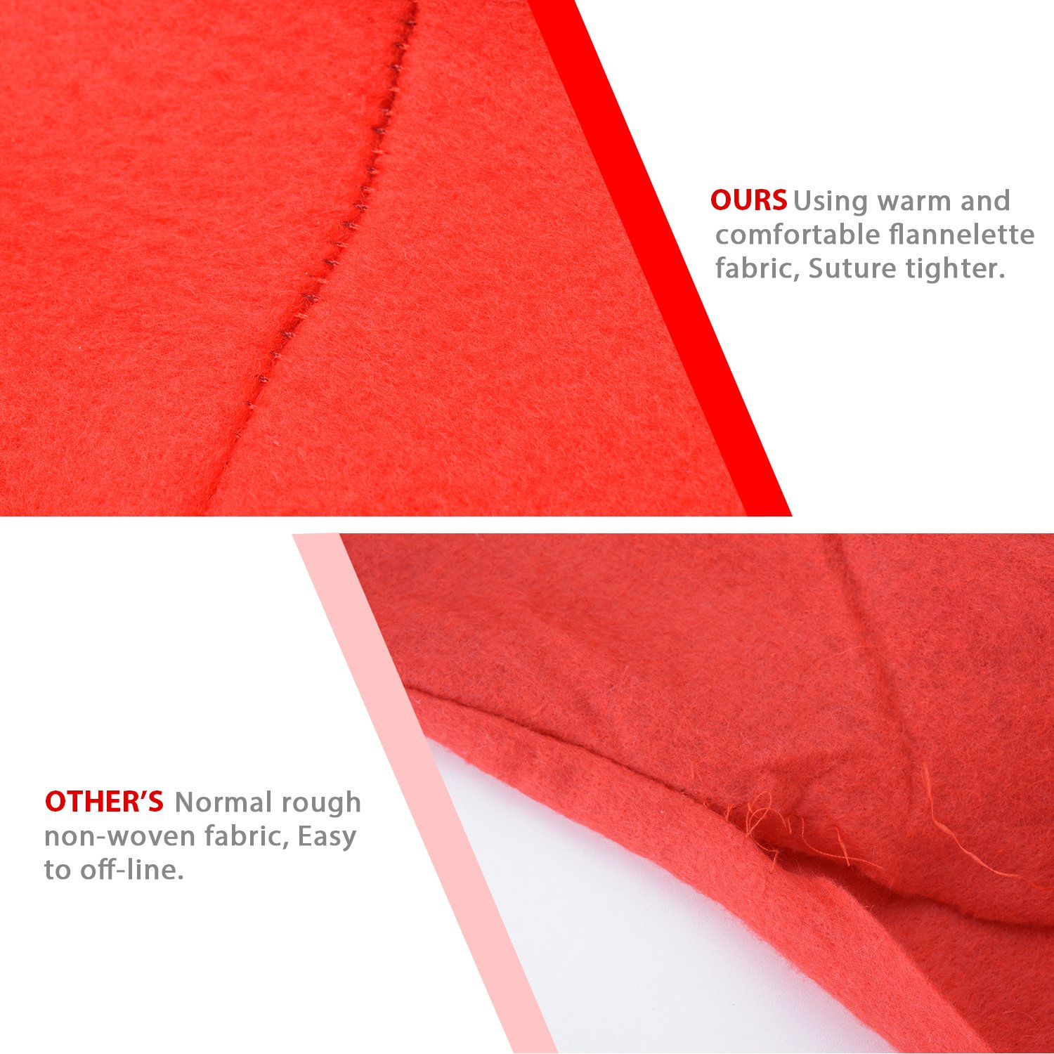 Tohsssik Christmas Chair Back Cover Santa Claus Hat Slipcovers Decoration 6 Pcs, 2018 Upgraded Design