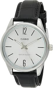 Casio #MTP-V005L-7B Men's Standard Analog Black Leather Band Silver Dial  Watch : Clothing, Shoes \u0026 Jewelry - Amazon.com